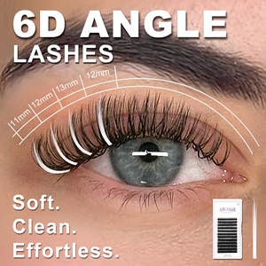 Extensions de <span class=keywords><strong>cils</strong></span> coréennes Abonnie PBT 5D 6D, bouquets de <span class=keywords><strong>cils</strong></span> en forme de fleur, extensions de <span class=keywords><strong>cils</strong></span> faciles à poser - Product Image 3