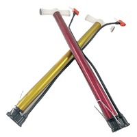 Pompe à vélo 35 # tube en acier gonfleur pompe à vélo pompe à main gonfleur vélo jauge 160 psi vélo