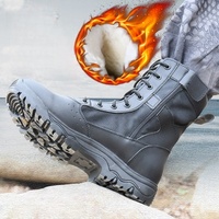 BAEWOON TB21 Bottes tactiques de sport pour hommes, bottes de randonnée respirantes antidérapantes à tige haute pour l'entraînement en milieu désertique