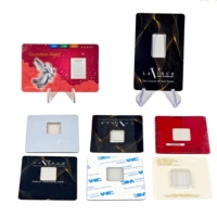Boîtes blister transparentes pour lingots d'argent de raffinerie, cartes de présentation en plastique pour métaux précieux, étuis cadeaux pour collectionneurs de pièces de monnaie (emballage vide uniquement)