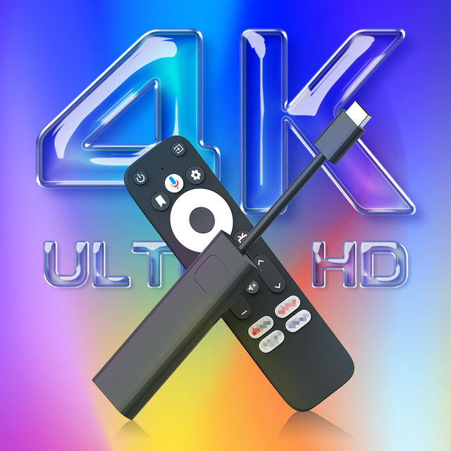 4K Google Certified TV Stick with Android TV 2GB 16GB Dual WiFi Voice Control BT Support Home Media Streaming Setup TV Stick