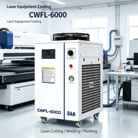 Refroidisseur laser à fibre industriel S&A CWFL-6000, machine de refroidissement à eau laser 6000W pour machine de découpe et de soudage laser à fibre