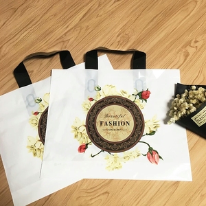 <span class=keywords><strong>Borse</strong></span> in Plastica PE Trasparente con Motivi Floreali e Manici Morbidi, Stampa Logo Personalizzata per Abbigliamento, Cosmetici e Confezioni Regalo - Product Image 2