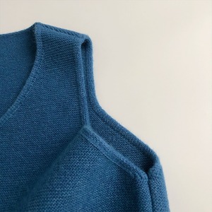 Primavera autunno bambini ragazzi ragazze in tinta unita Casual blu senza maniche canotta gilet lavorato a maglia per bambini - Product Image 5