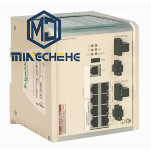 สวิตช์เครือข่าย PLC Ethernet TCSESM083F23F1 คุณภาพสูง แบบ Lite Managed 1 พอร์ต IP30 24V รองรับการสื่อสารผ่านสายไฟ - Product Image 1
