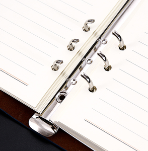 高品质礼品A5活页笔记本套装商务创意文具用品PU仿皮笔记本logo - Product Image 5