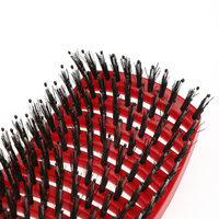 Salón de peluquería herramientas de estilismo cepillo de cerdas de jabalí de nailon Pelo Rizado curvado ventilado desenredar paleta de masaje cepillo de pelo