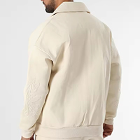 Veste universitaire Letterman Style pour hommes de haute qualité broderie de laine personnalisée manches en cuir véritable patchs en Chenille pour l'hiver