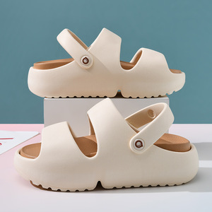 Sandalias EVA para Mujer Guru, Color Beige, Suela Gruesa, Transpirables, Planas, para Exteriores - Product Image 1
