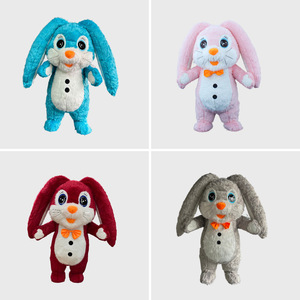 Costume gonfiabile della mascotte della performance del festival dei bambini del coniglio del fumetto personalizzato della fabbrica - Product Image 4