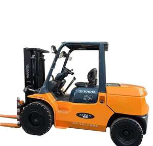 La mejor venta TOYOTA 50 5 toneladas carretilla elevadora de segunda mano motor diésel piezas originales 100% listo precio razonable carretilla elevadora usada para la venta - Product Image 1