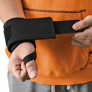 Drop Ship Custom Logo Heavy Duty Squat Weightlifting Gym Accessories Stiff <b>Wrist</b> <b>Bands</b> Thick Powerlifting <b>Wrist</b> Wraps - Product Image 5