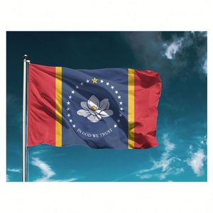 Nueva Bandera del Estado de Mississippi con la Frase GOD WE Trust, 3x5 Pies - Product Image 2