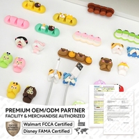 Organisateur de câble en silicone adhésif magnétique avec logo personnalisé Clips Gestion des câbles de bureau portable pour le fabricant de garde-robe de marque