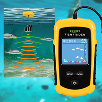 Localizador de Peces GPS Marino con Pantalla LCD LED de Escaneo Lateral, Soporte ABS Impermeable IP68