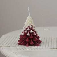 Bougie parfumée en forme de sapin de Noël, artisanat de décoration de bureau, cadeau de Noël en gros