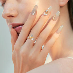 Dainty promessa argento 925 anelli di perle naturali Zircon argento Sterling fiore perla anello di fidanzamento per donna donna - Product Image 4