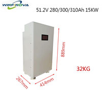 Batterie Modulaire LiFePO4 Optimisée 48/51.2V 310/300Ah avec Écran LCD et BMS pour Stockage Solaire Domestique 15kWh IP20