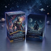 Boîte mystère éco-responsable en PVC/papier pour collection de cartes à collectionner personnalisées sur le thème des personnages d'anime/de film pour enfants