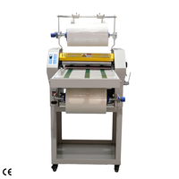 Machine à plastifier numérique LUKES SMFM390A à chauffage par bain d'huile, plastifieuse manuelle double face, petite taille, utilisation facile, haute performance