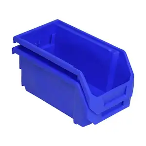 Grosir Pabrik kualitas tinggi untuk gudang plastik tempat penyimpanan bagian kecil tempat sampah dapat ditumpuk kotak penyimpanan