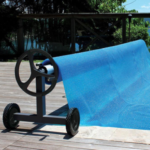 BN Swimming <strong>Pool</strong> Solar <strong>Cover</strong> <strong>Roller</strong> With Wheel <strong>Pool</strong> <strong>Cover</strong> <strong>Roller</strong> Reel for Dia. 3.25'' Tube - Product Image 1