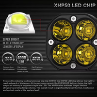 Faro LED OEM de 40w, Foco Auxiliar 4x4, Lámpara de Trabajo Todoterreno para Motocicleta, Camioneta, ATV, SUV, Tractor