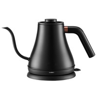 Bouilloire à col de cygne mécanique en acier inoxydable de 1000 ml, cafetière avec contrôle de la température, design sans fil et usage domestique