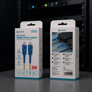 Cable de Fibra Óptica Unico SC a SC de 3m, Transmisión de Datos de Alta Velocidad - Product Image 3