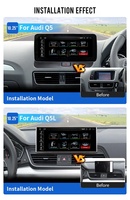 Autoradio Android 13 RoadNavi avec Carplay sans fil, GPS, lecteur multimédia pour Audi Q5 2009-2016