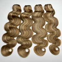 Extensions de cheveux humains ombrés russes Remy vierges de haute qualité Double Genius Weft Extensions de cheveux pour prix de gros