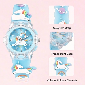 <span class=keywords><strong>Reloj</strong></span> LED Luminoso con Correa de PVC, <span class=keywords><strong>Reloj</strong></span> de Cuarzo de Moda para Niñas, para Actividades al Aire Libre - Product Image 5