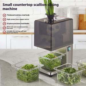 Elektrische Kleine Tisch-Gemüseschneidemaschine für Sellerie, Paprika, Chili, Frühlingszwiebeln und Lauch - Product Image 2