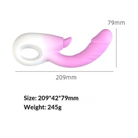 Vibrateur vaginal étanche USB à 3/6 fréquences, télescopique, avec fonction de léchage de langue, appareil de massage féminin, jouet sexuel pour adultes