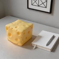 Jouet à presser géant en forme de fromage simulé, jouet à presser de grande taille à récupération lente, cadeau anti-stress et de décompression