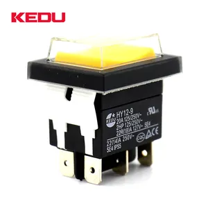 KEDU-interruptor basculante impermeable de alta calidad, de 20A HY12-9, 6 pines, resistente al agua