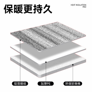 Reflective Film <b>Heat</b> Insulation Pad Round Reusable For Reptiles Amphibians Aquarium Pets - Product Image 3