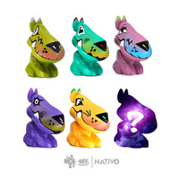 Boîtes mystères de figurines d'animaux multicolores de haute qualité pour enfants, série chiens, tendance, unisexe, en PVC, 12+