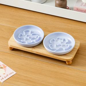 Ciotola Rialzata in Ceramica per Cani e Gatti con Logo Personalizzato, Vendita all'Ingrosso Doe Pet - Product Image 4