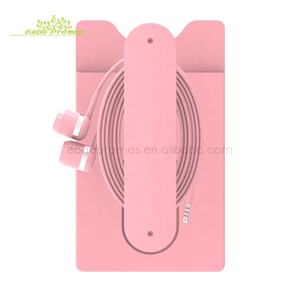 2025 चीन सर्वश्रेष्ठ विक्रेता शीर्ष गुणवत्ता वाले रंगीन चिपकने वाले स्टिकर स्मार्ट फोन वॉलेट केस सिलिकॉन स्टैंड धारक - Product Image 4