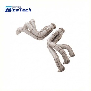Collecteur d'échappement en acier inoxydable SS304, tubes droits de longueur égale, avec pare-chaleur pour Porsche 991.1 991.2 GT3 3.8L 4.0L - Product Image 6