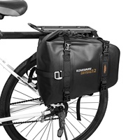 Sacoche latérale de moto et de vélo entièrement étanche avec bordure renforcée pour siège arrière et casque