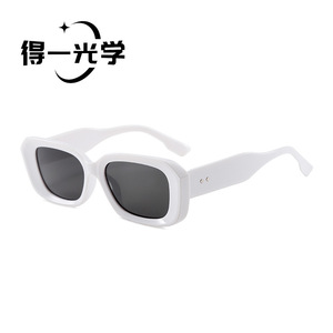 <b>Square</b> <b>Sunglasses</b> Black PC <b>Frame</b> UV400 Women Street Style - Product Image 4