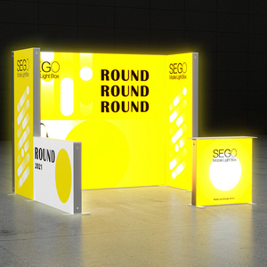 Siêu nhẹ Sego pop-up lightbox 3x3m gian hàng triển lãm dưới 25kg mở ra xây dựng trong 30 phút cho các doanh nghiệp sự kiện - Product Image 3