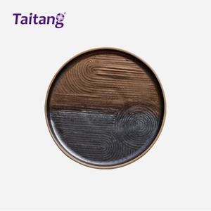 Chine : Fournisseur unique <span class=keywords><strong>de</strong></span> produits en céramique, texture en relief personnalisée, design unique, assiette ronde <span class=keywords><strong>de</strong></span> 7,5 pouces pour restaurant - Product Image 2