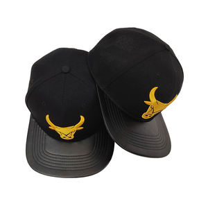 مصنع تصنيع المعدات الأصلية خمر 6 لوحة قبعة سناباك الكلاسيكية عالية الجودة 3D التطريز شعار حافة مسطحة نمط الهيب هوب للرجال تخصيص - Product Image 2