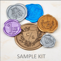 Cire décorative Autocollants pour timbres à sceller avec logo personnalisé Cire à cacheter adhésive colorée