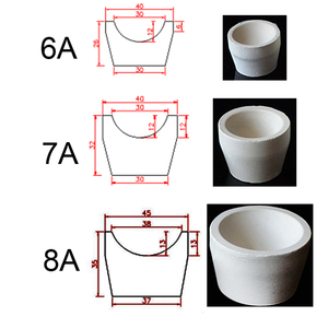 6A 7A 8A Magnesite Fire Clay Assay Cupels For Gold Assaying