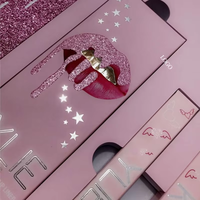Coffret Cadeau Maquillage Personnalisé 2026 avec Logo en Relief, Laminage Brillant Recyclable, Fards à Paupières, Gloss à Lèvres et Pinceaux, dans un Emballage Rigide
