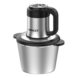 Robot culinaire automatique compact HALEY, hachoir à viande électrique, hachoir à légumes, <span class=keywords><strong>moteur</strong></span> en cuivre 1200W, acier inoxydable 5L - Product Image 1